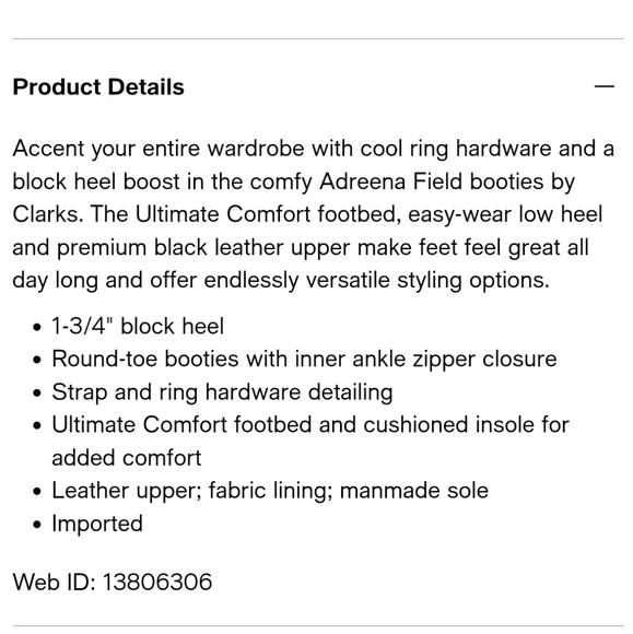 Clarks Adreena Field ankle boots size 7M NWOB - Picture 5 of 16